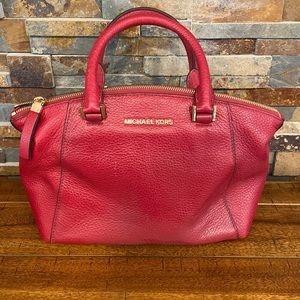 Michael Kors Soft Leather Red Hand/Shoulder Bag